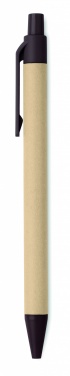 Logo trade promotional merchandise image of: Push ball pen coffee husk/ABS