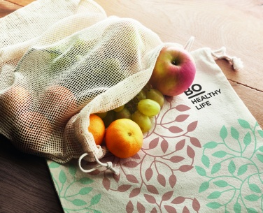 Logo trade promotional giveaway photo of: 140gr/m²cotton food bag