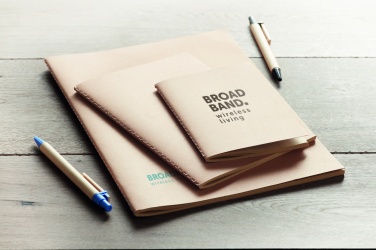 Logotrade promotional giveaways photo of: A6 recycled notebook 80 plain