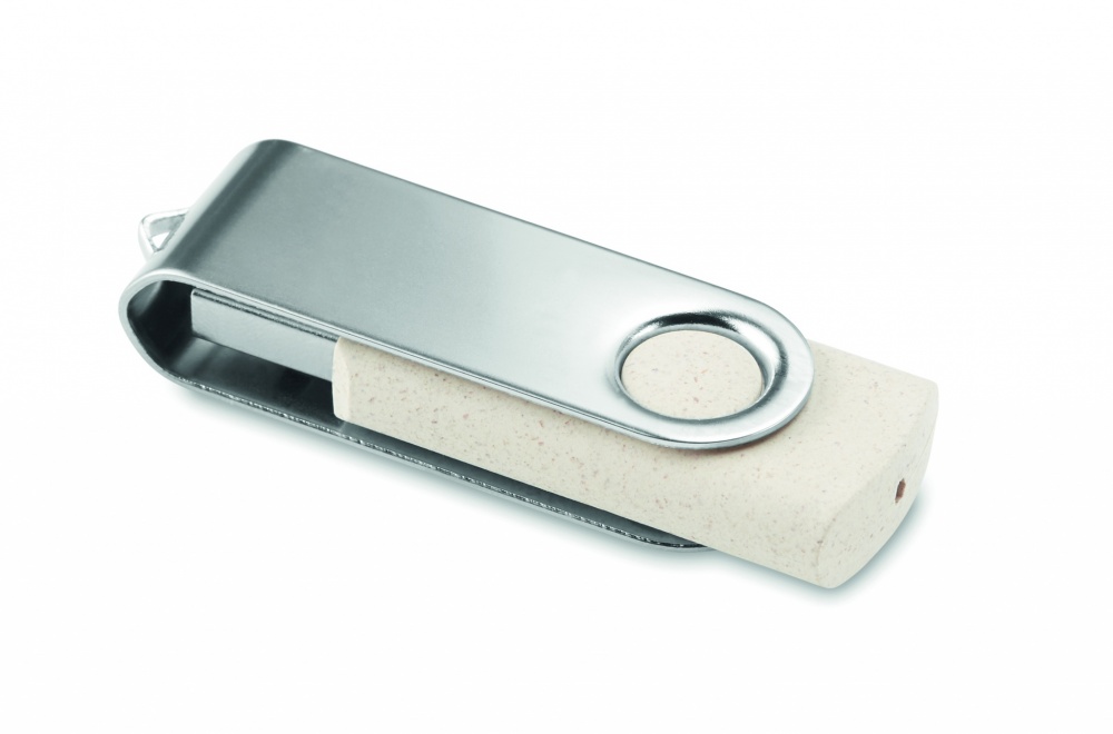 Logotrade promotional merchandise photo of: Wheat straw PP 50/50 USB 16GB
