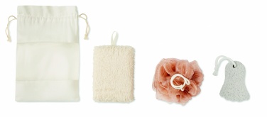 Logotrade advertising product image of: Bath set in cotton pouch