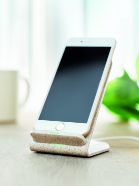 Logo trade promotional gifts picture of: Wheat straw/ABS charger std10W
