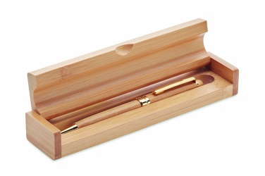 Logotrade business gift image of: Bamboo twist-action ballpoint pen in a box