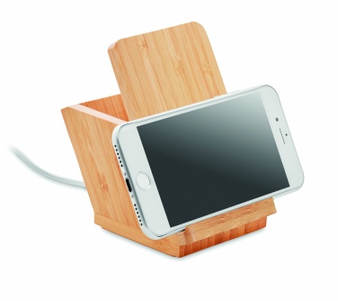 Logo trade promotional item photo of: Wireless charger pen holder 5W BAICOI