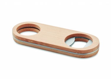 Logotrade promotional giveaways photo of: Oval Bamboo bottle opener VALBAMPER