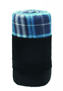 Logo trade promotional items image of: RPET fleece travel blanket