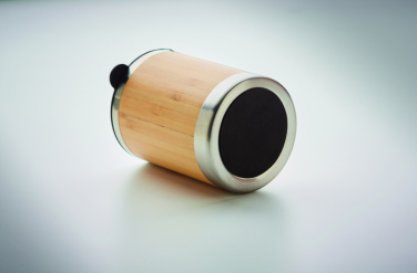 Logo trade corporate gifts picture of: Tumbler in bamboo cover 250ml