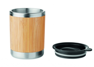Logotrade promotional item image of: Tumbler in bamboo cover 250ml