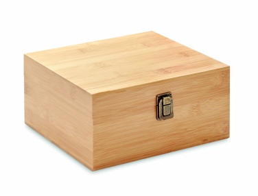 Logotrade promotional giveaway image of: Whisky set in bamboo box