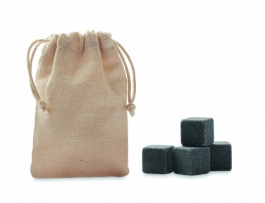 Logo trade promotional giveaways picture of: 4 stone ice cubes in  pouch