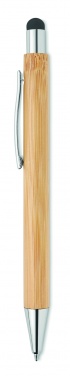 Logo trade corporate gift photo of: Bamboo ballpoint pen with blue ink