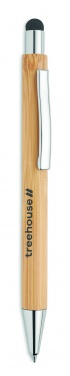 Logotrade promotional merchandise picture of: Bamboo ballpoint pen with blue ink