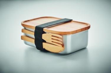 Logo trade business gifts image of: Stainless steel lunchbox 600ml