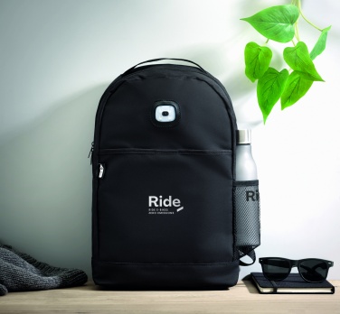 Logotrade promotional product picture of: Backpack in RPET & COB light