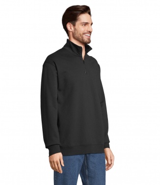 Logo trade corporate gifts image of: CONRAD Sweat Zip Collar