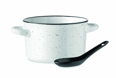 Logo trade advertising products picture of: Ceramic vintage bowl 550 ml