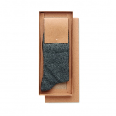 Logo trade corporate gifts picture of: Pair of socks in gift box M