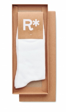 Logo trade promotional items picture of: Pair of socks in gift box L