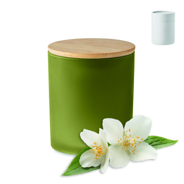 Logo trade corporate gift photo of: Plant based wax candle 200 gr