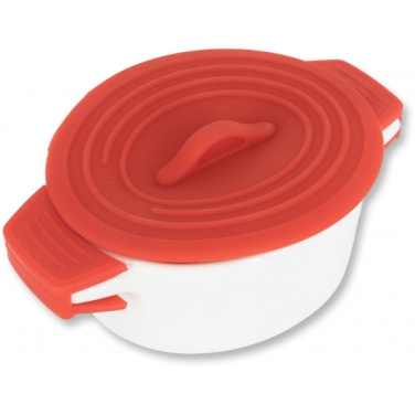 Logotrade advertising product picture of: Porcelain pot with silicone lid DELHI