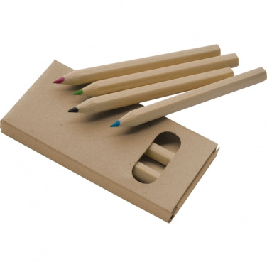 Logotrade promotional item picture of: Wooden crayons MINNIE