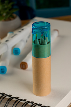 Logo trade promotional merchandise picture of: Wooden crayons BECKY