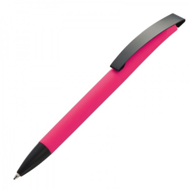 Logo trade promotional gift photo of: Metal ballpen soft touch BRESCIA