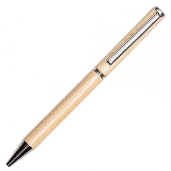 Logo trade corporate gift photo of: Wooden ballpen HEYWOOD