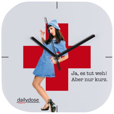 Logotrade promotional merchandise photo of: Wall clock with all over clock face BEL AIR