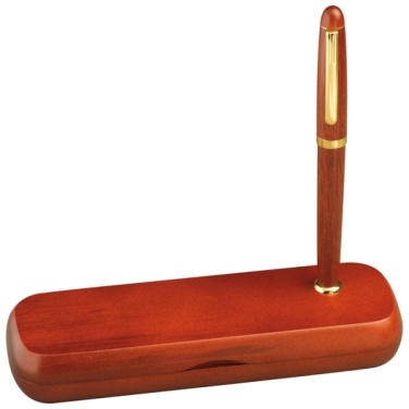 Logotrade promotional item image of: Rosewood writing set OXFORD
