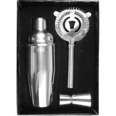 Logo trade promotional giveaways picture of: Metal cocktail set, 3-piece MESSINA