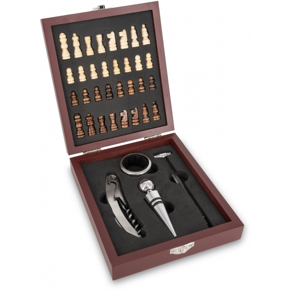 Logotrade corporate gift image of: Chess wine set SAN GIMIGNANO