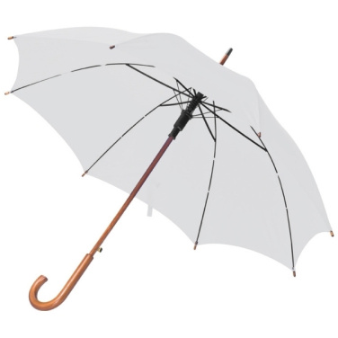 Logo trade promotional merchandise photo of: Wooden automatic umbrella NANCY