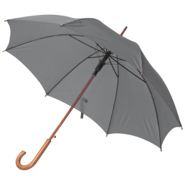 Logotrade promotional giveaway image of: Wooden automatic umbrella NANCY