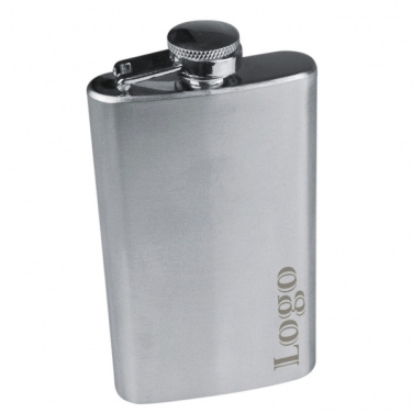 Logo trade promotional gifts image of: Stainless steel hip flask FRESNO 104 ml
