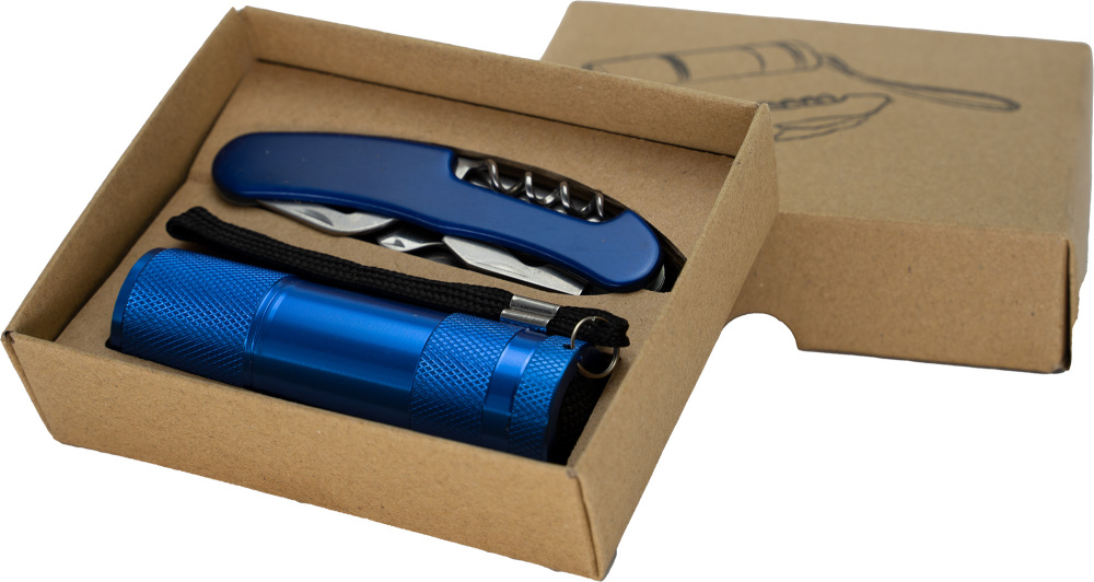 Logotrade promotional giveaway picture of: Set torch and pocket knife DOVER