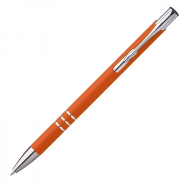 Logo trade promotional giveaways image of: Metal ballpen NEW JERSEY