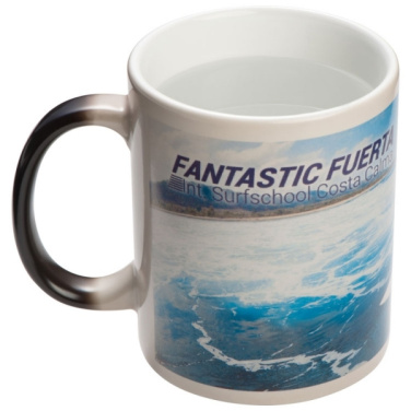 Logo trade business gifts image of: Colour-changing sublimation mug SIRMIONE 300 ml