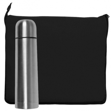 Logotrade promotional product image of: Set fleece blanket and thermal flask LIVERPOOL
