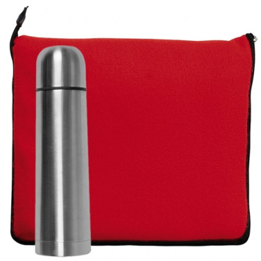 Logotrade advertising products photo of: Set fleece blanket and thermal flask LIVERPOOL