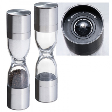 Logo trade promotional item photo of: Salt and pepper mill 2-in-1 ROME