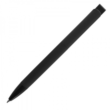 Logo trade business gifts image of: Metal ballpen soft touch BRESCIA