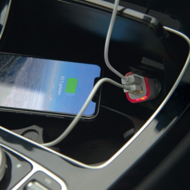 Logo trade promotional gifts image of: USB charging adapter KFZ FRUIT