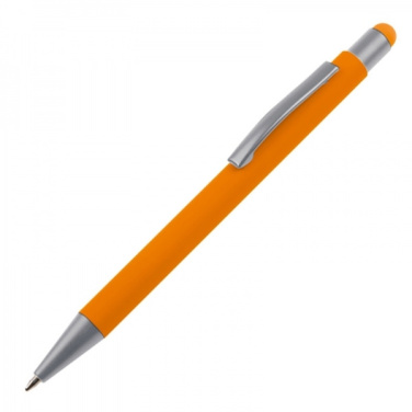 Logo trade promotional giveaways picture of: Metal ballpen touch pen soft touch SALT LAKE CITY