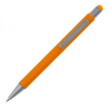 Logotrade corporate gift picture of: Metal ballpen touch pen soft touch SALT LAKE CITY