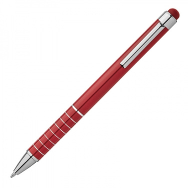 Logotrade promotional product image of: Metal ballpen with touch pen LUEBO