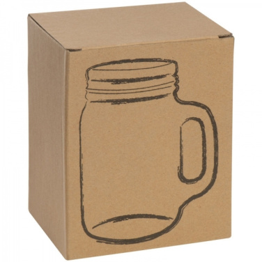 Logotrade promotional merchandise image of: Drinking glass with handle and lid TREVISO 450 ml