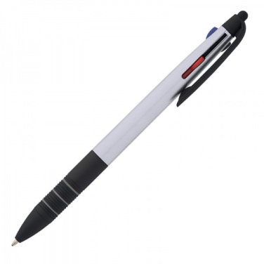 Logo trade promotional item photo of: Plastic ballpen 3in1 BOGOTA
