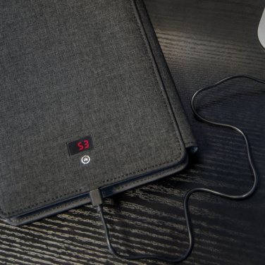 Logo trade advertising products image of: Power bank folder Leno