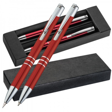 Logotrade business gift image of: Metal writing set CLAREMONT